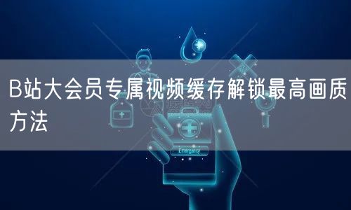 B站大会员专属视频缓存解锁最高画质方法