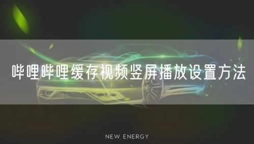 哔哩哔哩缓存视频竖屏播放设置方法