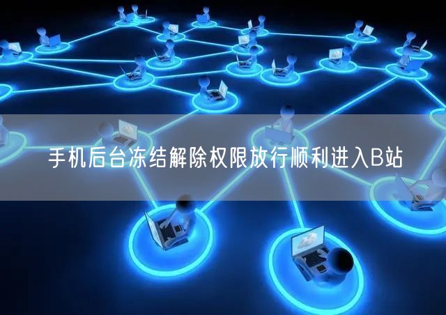 手机后台冻结解除权限放行顺利进入B站