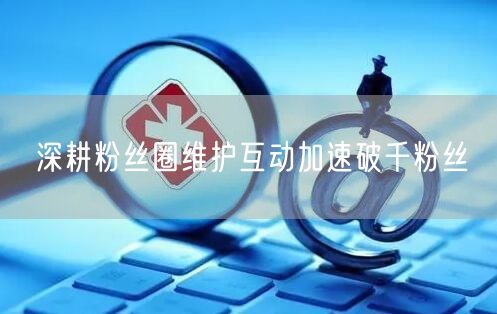 深耕粉丝圈维护互动加速破千粉丝